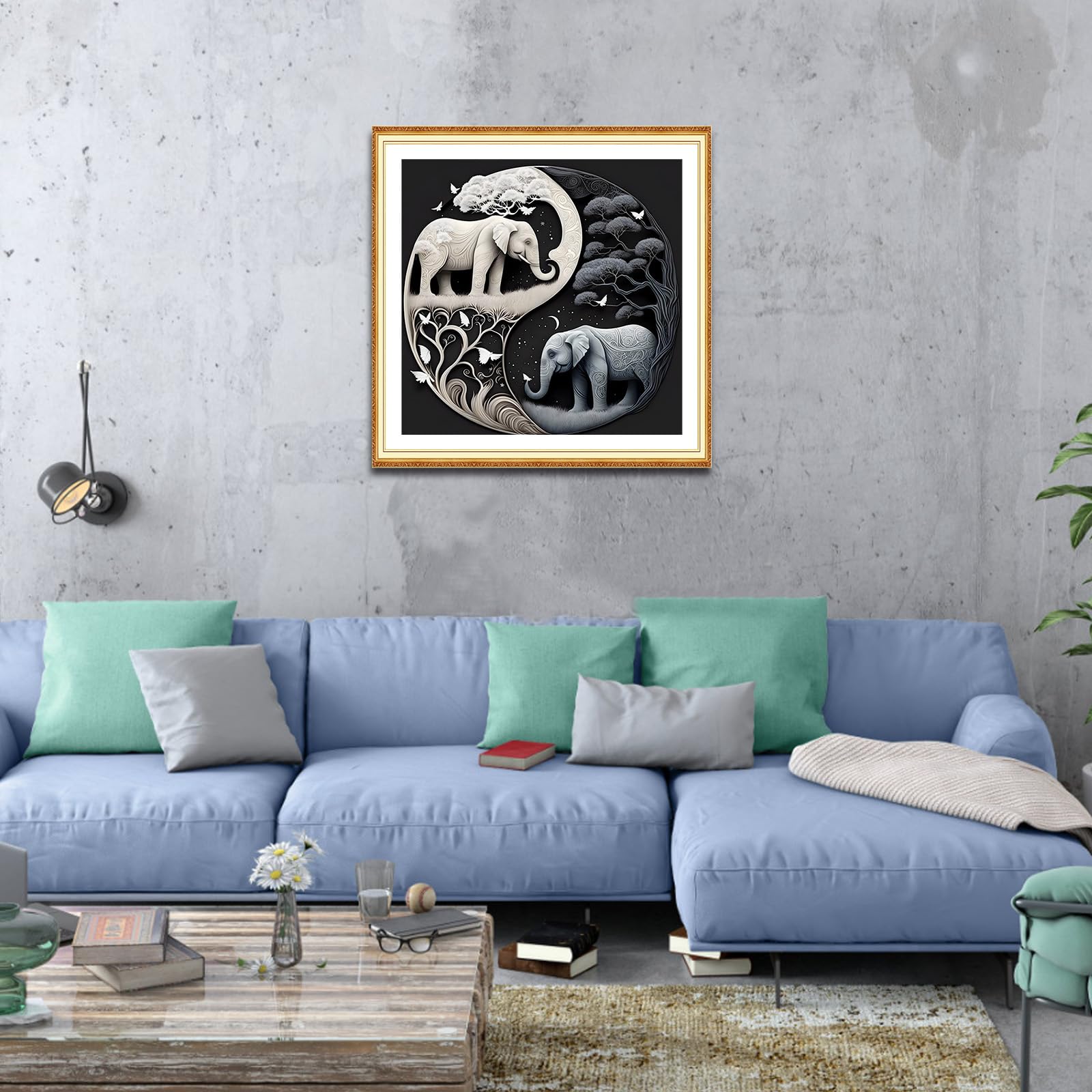 MOGTAA Drago Diamond Painting Kit Completo, Animale Diamond Painting Bambini Adulti, Kit di pittura a diamante 5D fai da te, Strass Painting Decorazione per Casa 30x40cm