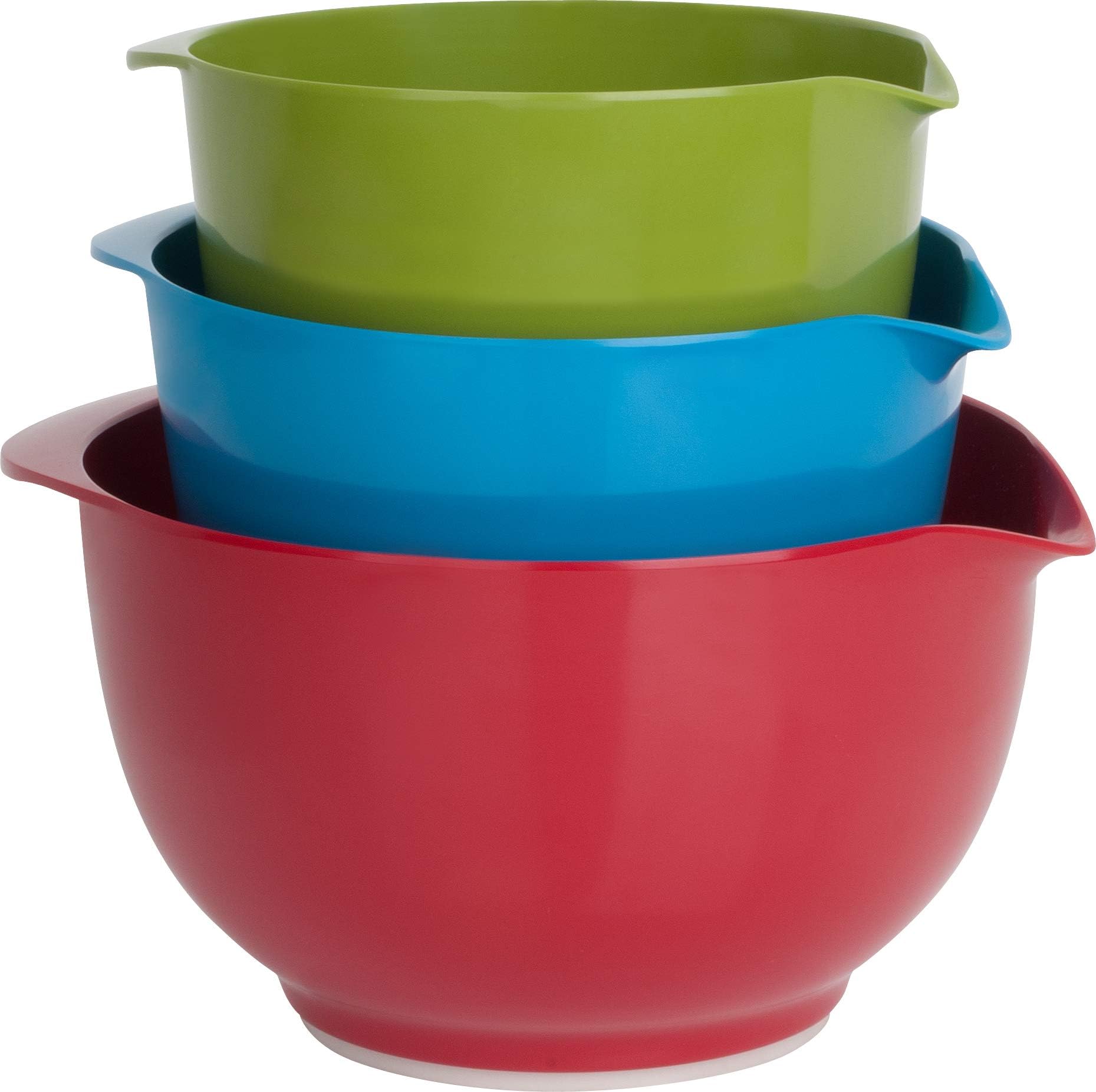Trudeau Melamine Mixing Bowls, Set of 3
