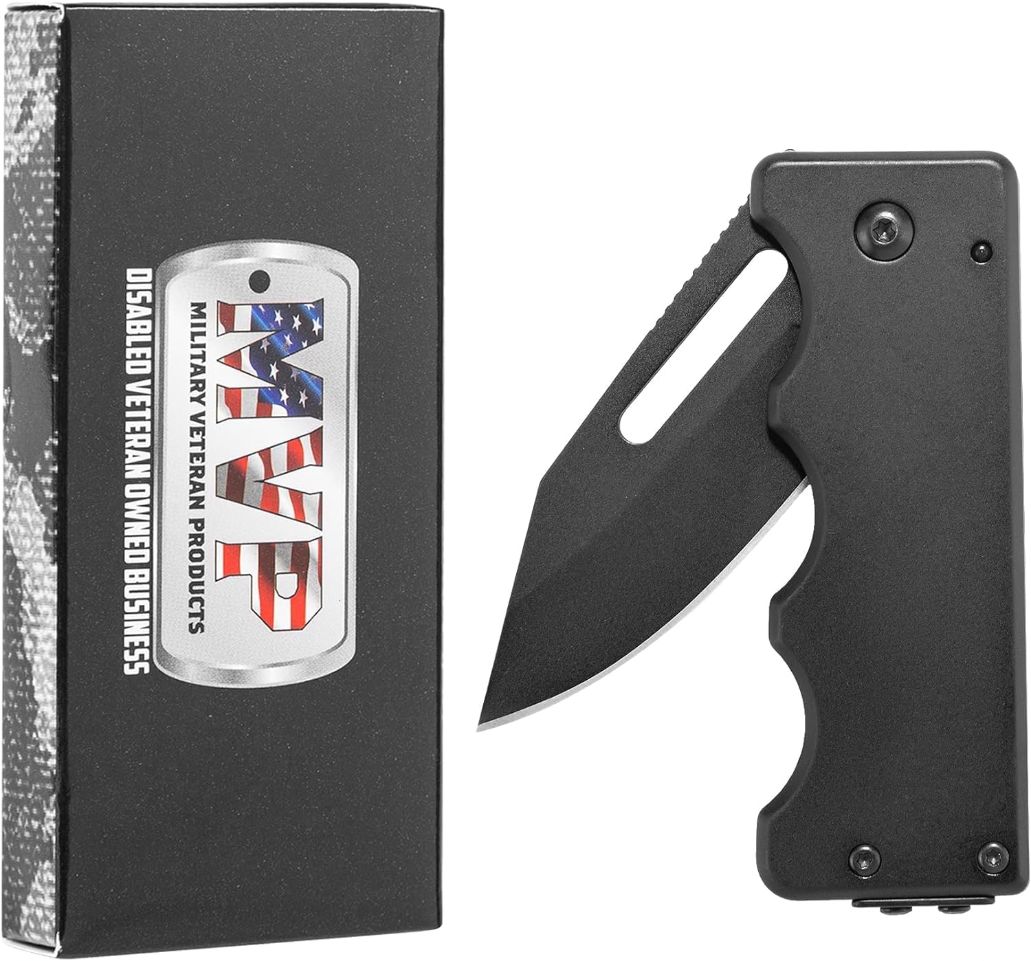 Military Gift Shop Versatile Money Clip Pocket Knife-2.75 Inch Blade Knife - The Perfect EDC | Money Clip Knife Blank