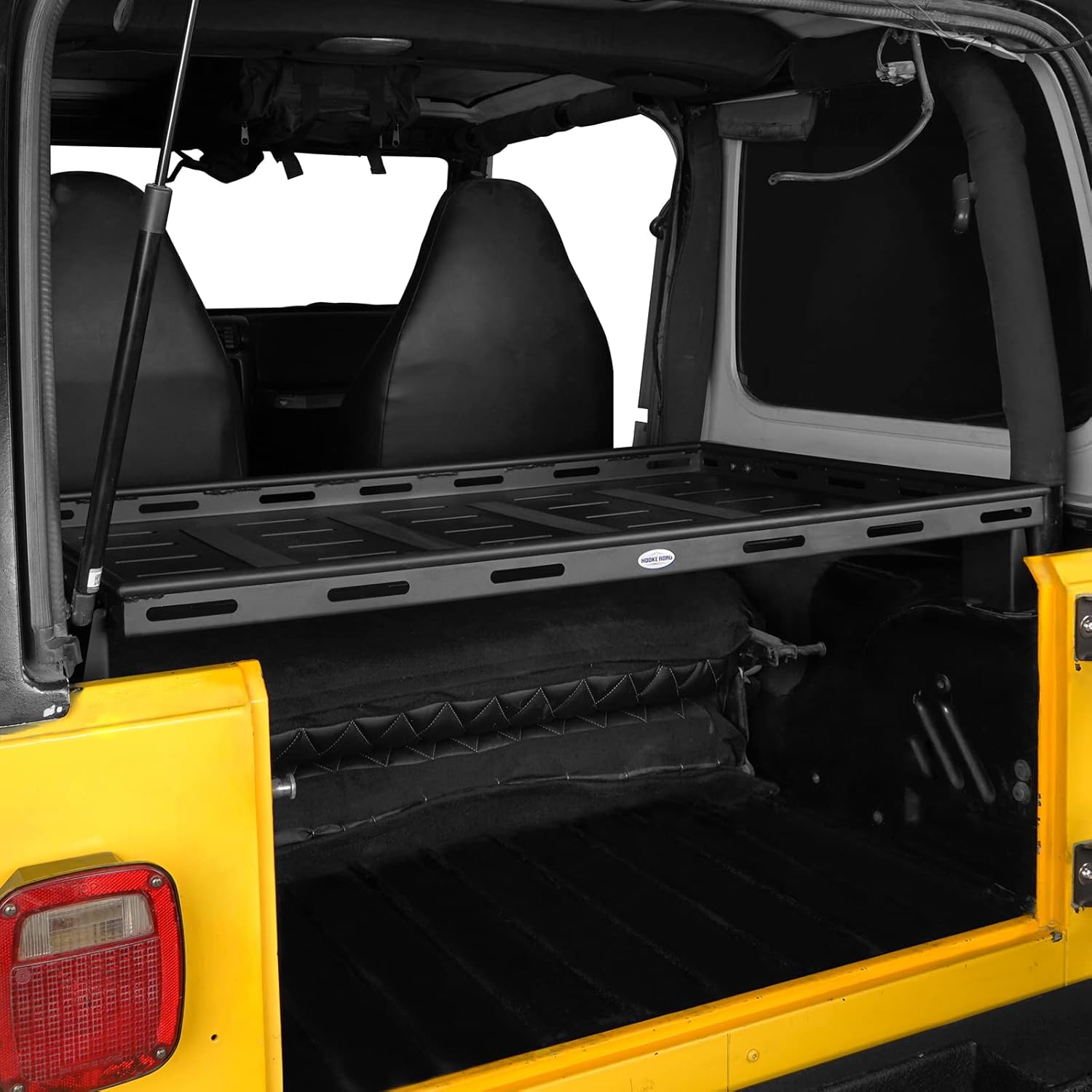 Hooke Road TJ Rear Trunk Cargo Rack Basket Tray Interior Storage Luggage Carrier for 1997-2006 Jeep Wrangler TJ