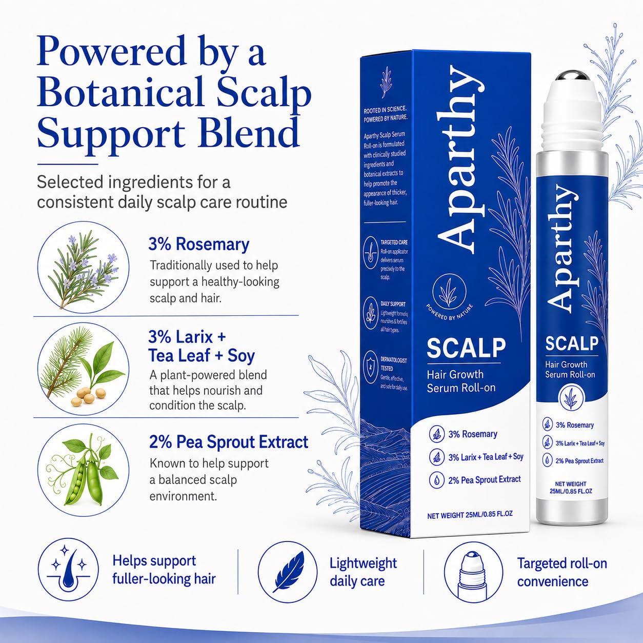Roll On, Hair Growth Serum, 1pc