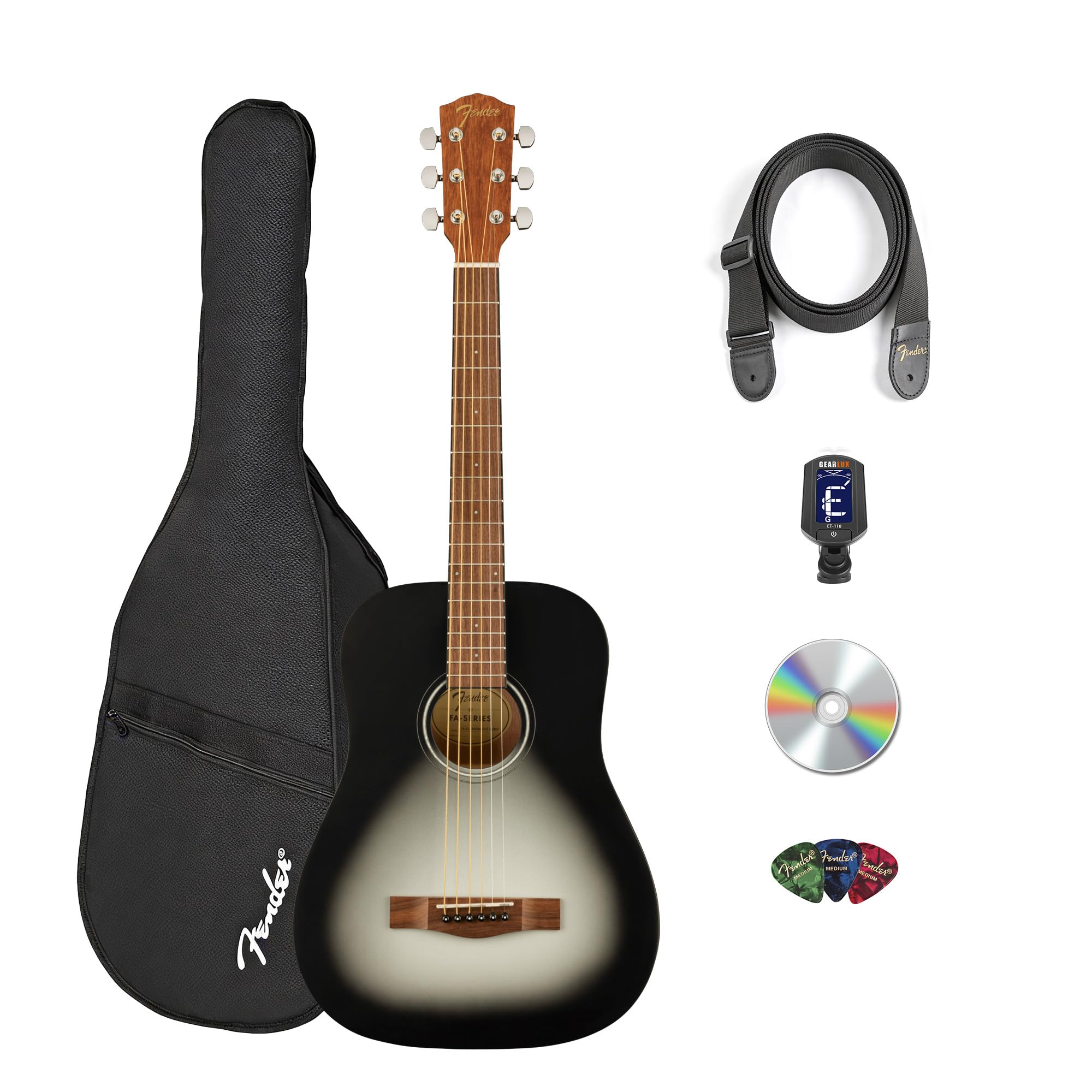 Amazon.com: Fender FA-15 3/4-Scale Kids Steel String Acoustic