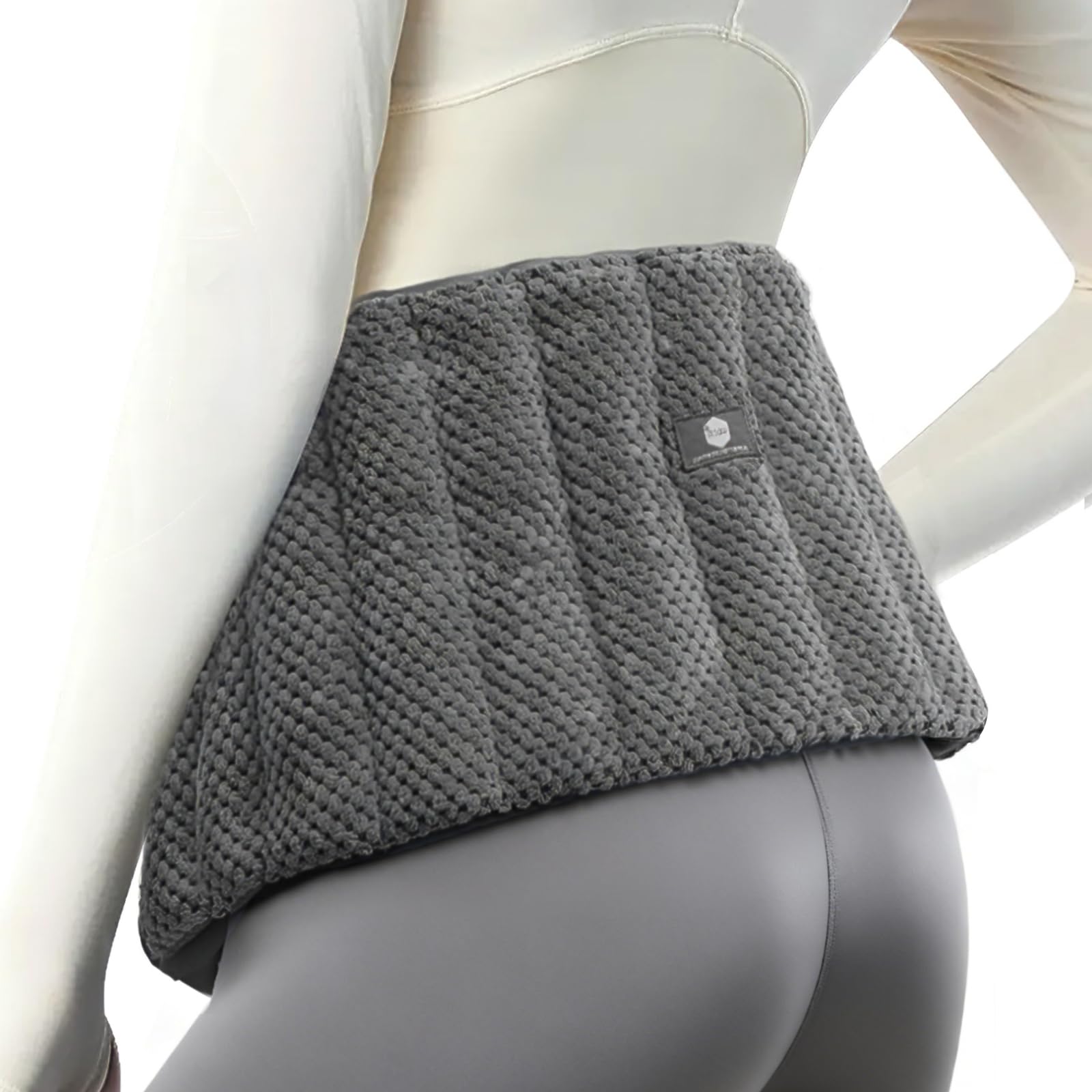 uncn Large Heat Pads for Back Pain Relief with Adjustable Strap| Wheat Bags Microwavable| Microwave Heat Pad for Cramps, Menstrual, Lumbar, Muscle Spasms