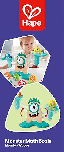 Vista 9 de Hape Juguete de escala de monstruo de matemáticas 22 piezas lindo juguete de matemáticas Aprendizaje educativo STEM contando