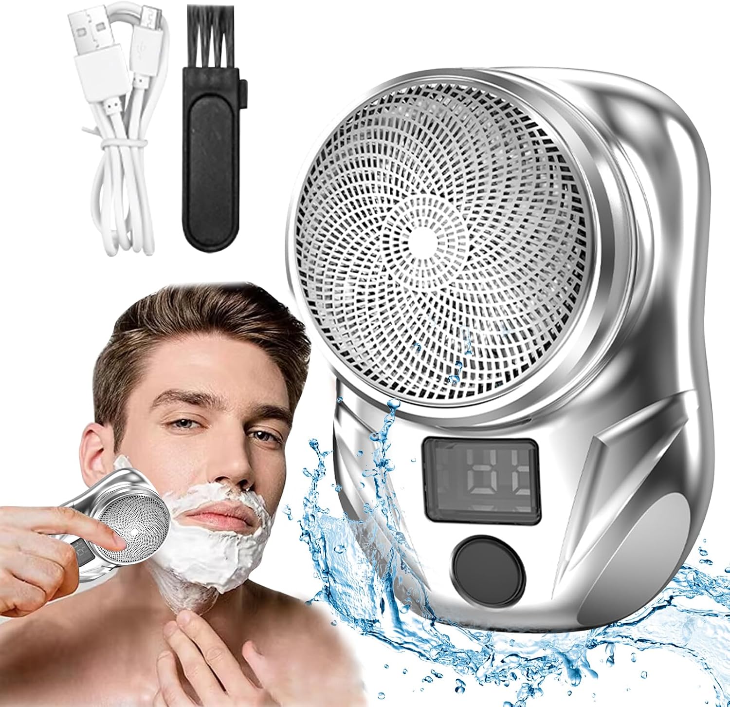 Mini Shaver Portable Electric Shaver, Electric Razor for Men, Pocket