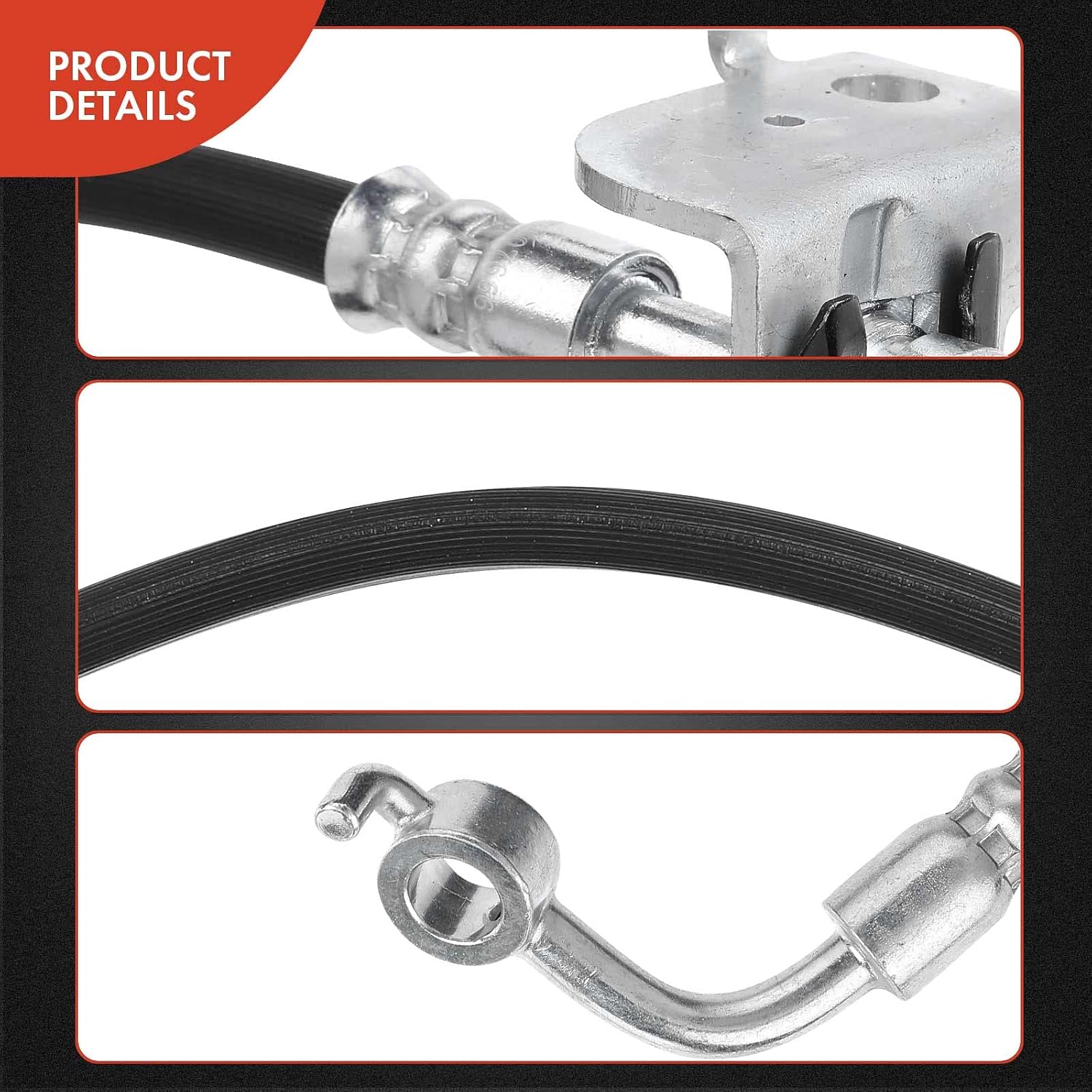 A-Premium Rear Driver Brake Hydraulic Hose Compatible with Select Hyundai Models - Elantra 2017 2018 2019, 2.0L - Replace# 58737F2300