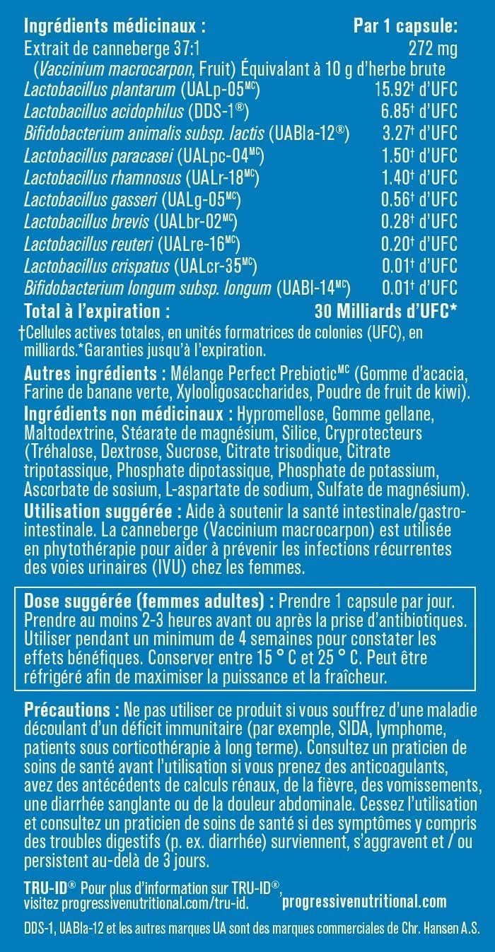 PROGRESSIVE Women's Support Perfect Probiotic 30B, 30 CT