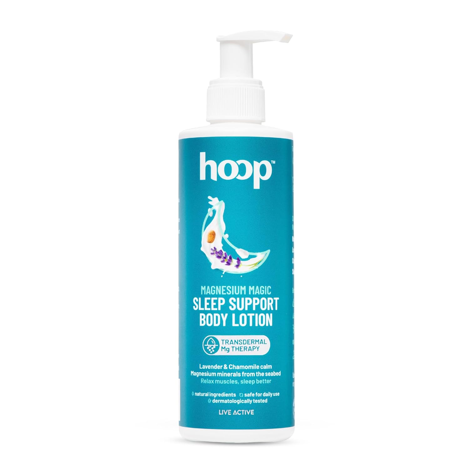hoop Magnesium Sleep Body Lotion Night Cream Relax Muscles & Mind Dry Skin, Workout