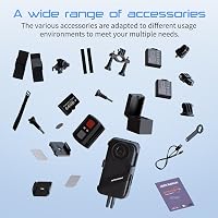 Apexcam K20 Érintőképernyős Akciókamera 4K60FPS 48MP WiFi 20m Vízálló Sportkamera 64GB Kártyával és Távirányítóval 7