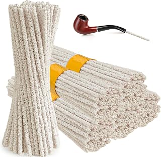 Pipe Cleaners, 6 Inch Hard Bristle Tobacco Pipe Cleaner | 150-pack Pipe Cleaners with Flexible Steel Wire, Reusable Brush for Glass, Metal, Ceramic, Wood Pipes, Remove Tar Resin