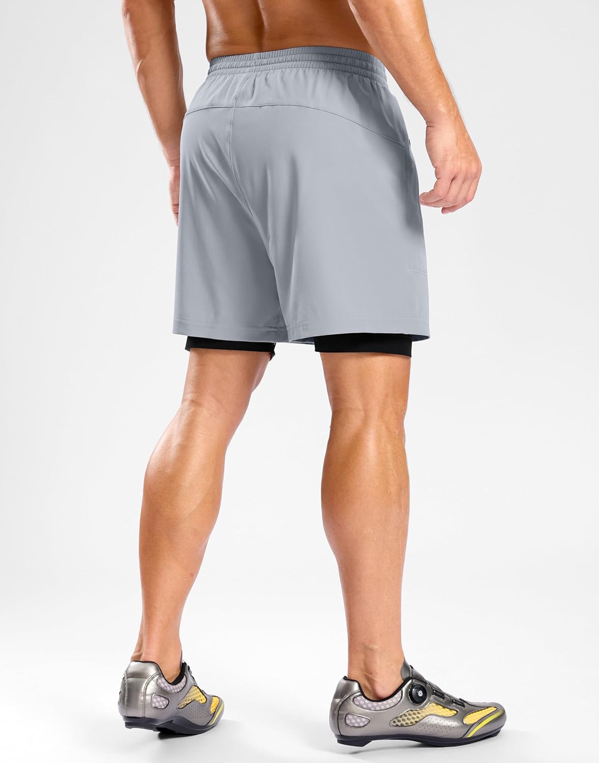 Bikewa Men's Mountain Bike Shorts 4D Padded Loose-fit Cycling Biking Bicycle Riding Biker Shorts for Men Zipper Pockets - Image 2