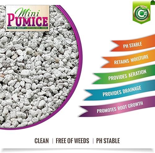 Miniatura 2 de Piedra Pómez para Medios de Cultivo - Fabricada en EE. UU. para Bonsáis • Suculentas • Cactus • Orquídeas - Aditivo Acondicionador de Enmienda de