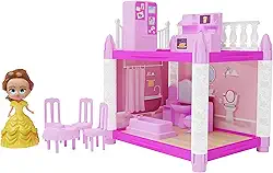 GGB Plast Casinha de Boneca Gourmet e Banheirinho da Princesa 39 Peças Rosa