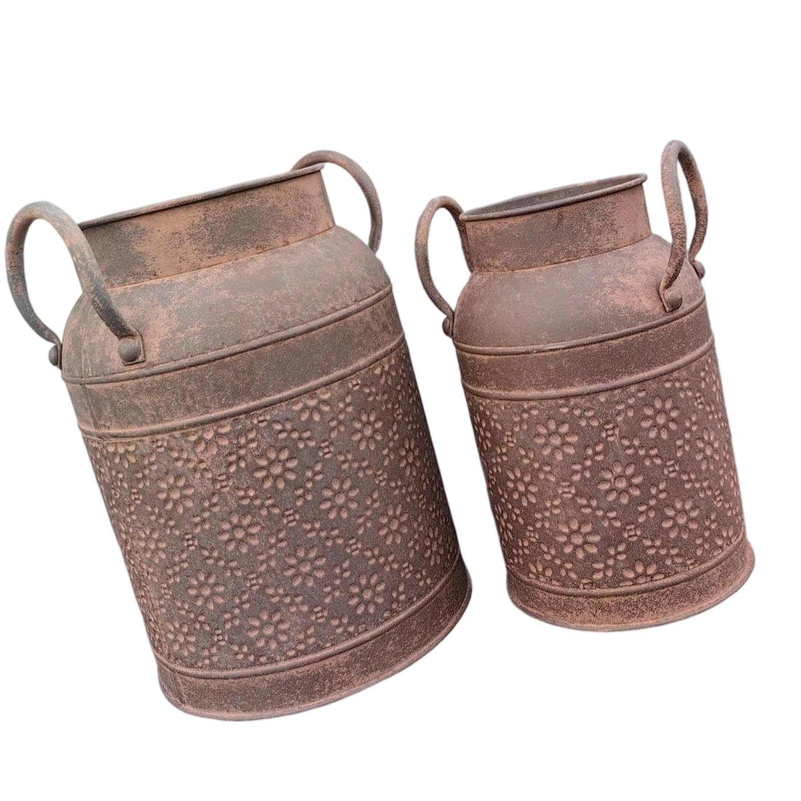 Metal Kettle Vases Retro Decorative Pitcher Flower Holders for Home Decorations Farmhouse Rustics Flower Vase Metal Milk Kettle Bulk