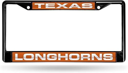 Miniatura 164 de Rico Industries NCAA Black Laser Cut Chrome Frame 12" x 6" Black Laser Cut Chrome Frame - Car/Truck/SUV Automobile Accessory