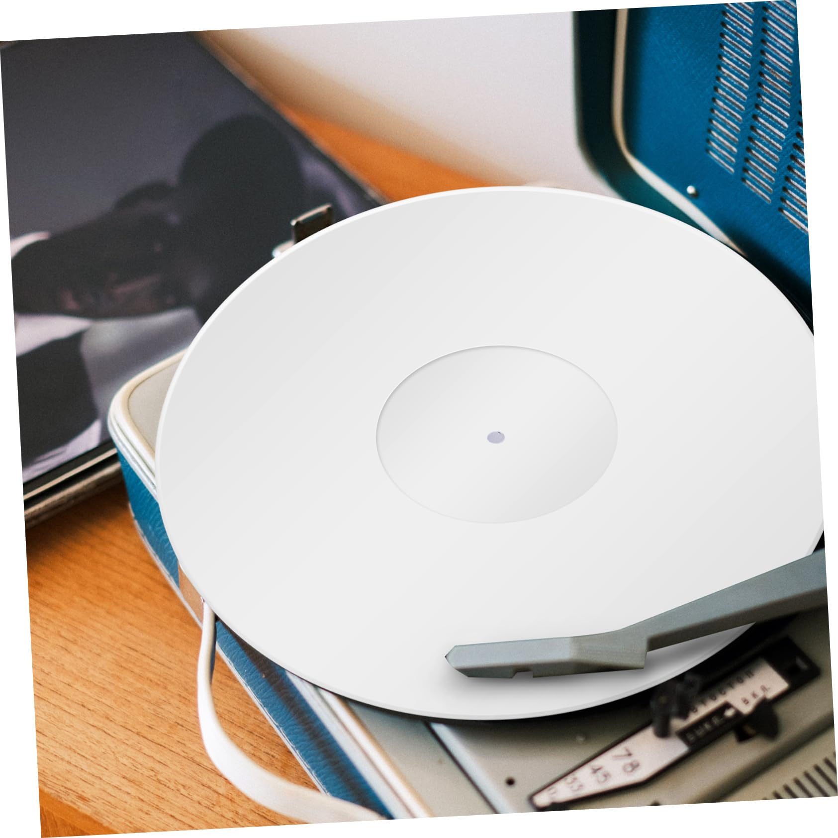 ifundom Tappetino Per Giradischi in Acrilico Da 12'' Tappetino Per Lettore Di Vinile Cuscinetto Protettivo Per Design Semplice Qualità Del Suono