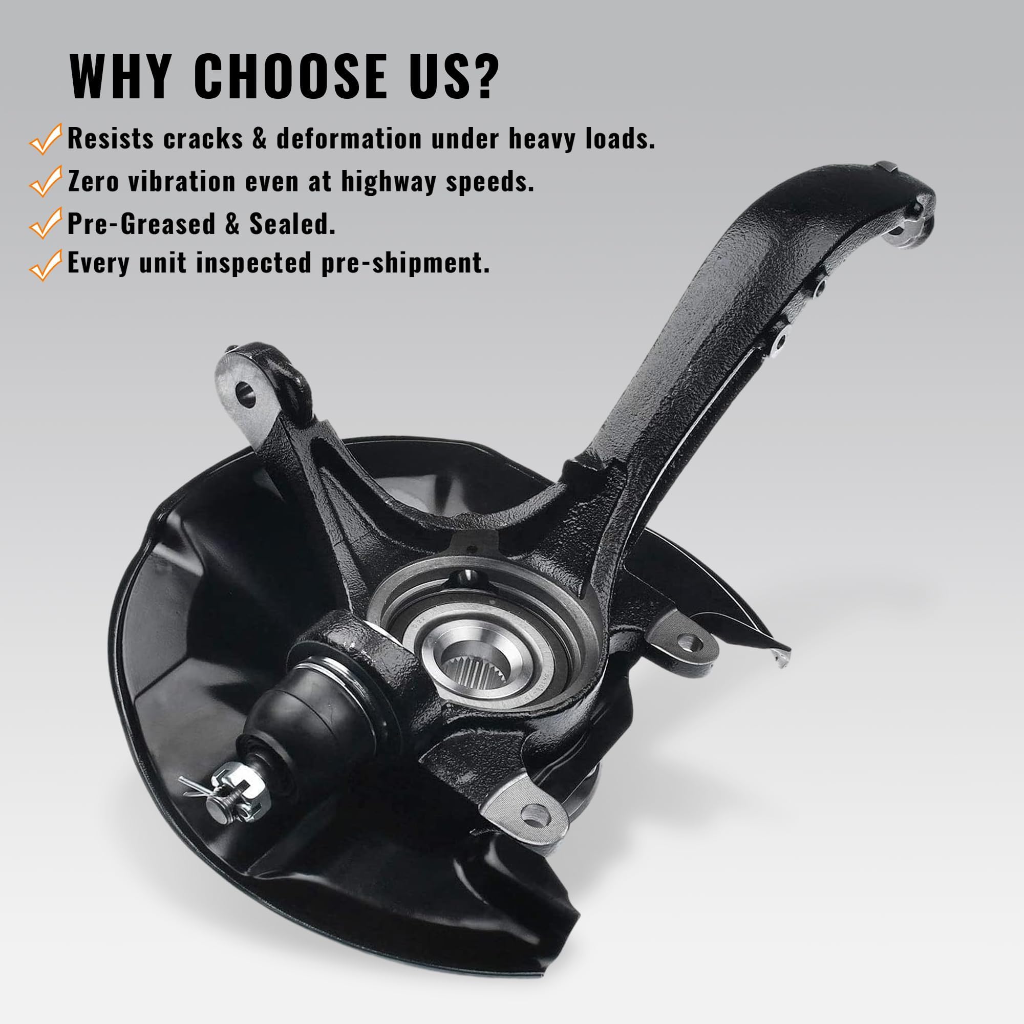 4588さま2058 Amazon.com: Front Right/Passenger Side Wheel Hub Bearing