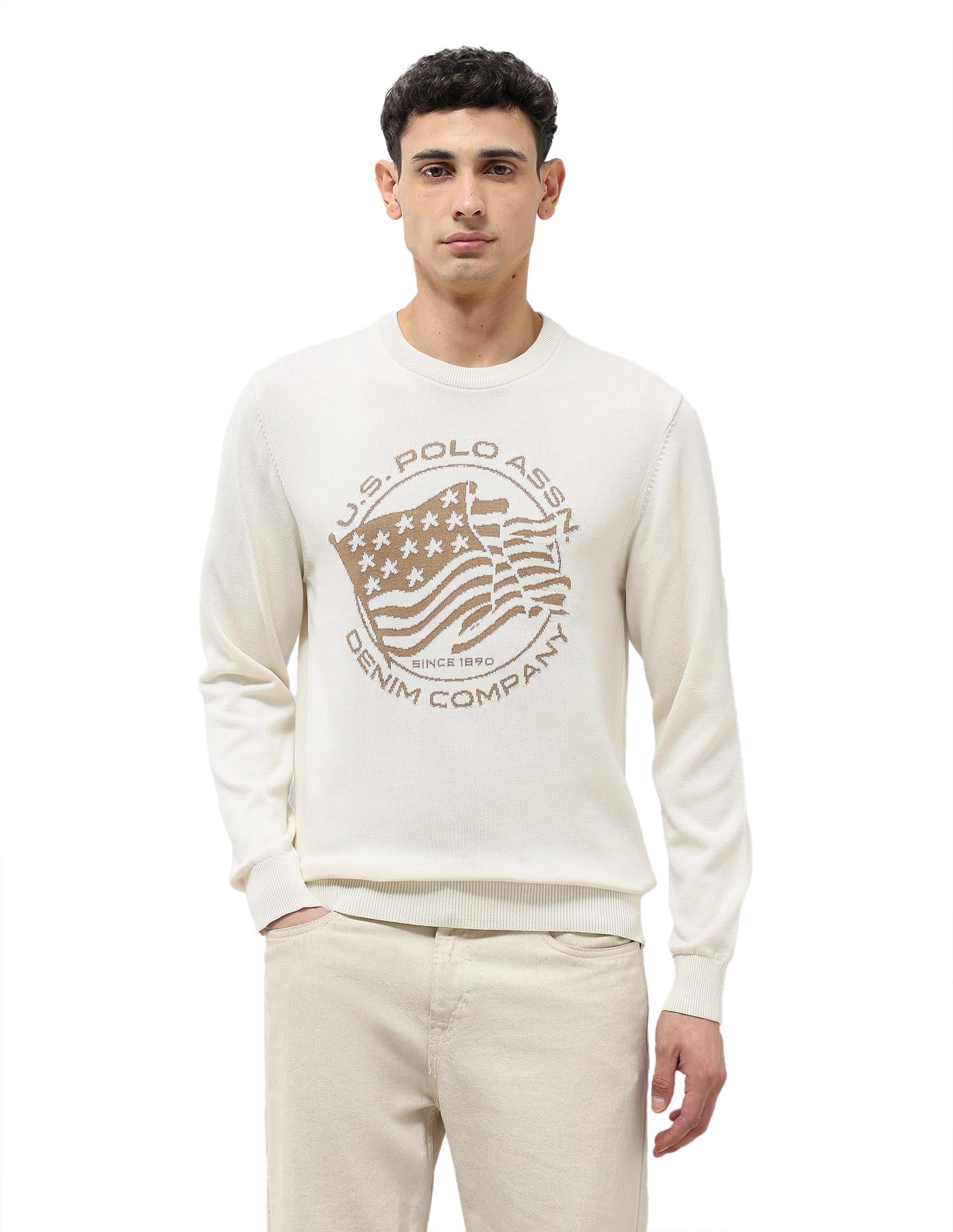 u.s. polo assn. denim co. Men's Brand Patterned Knit Regular Fit Sweater-picture-11
