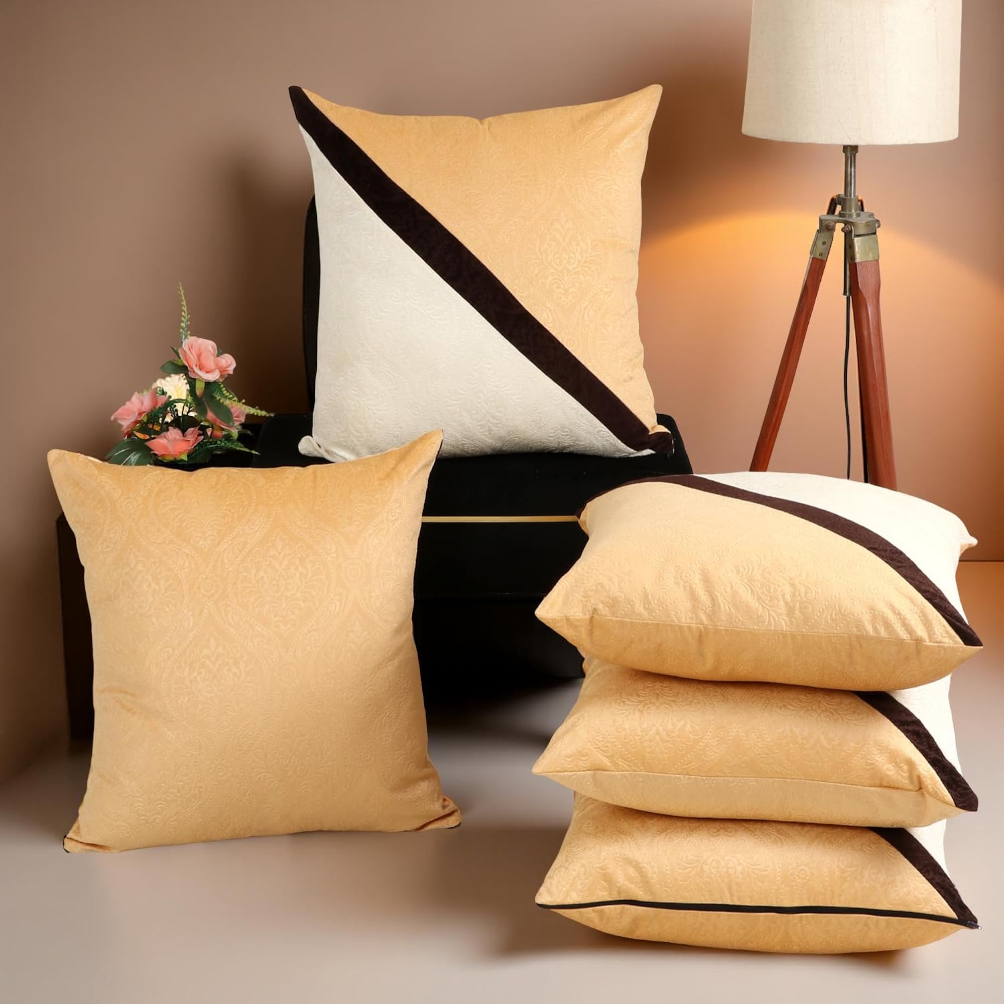 Hungarian Pattern Reversible Cushion Cover, 16x16 inch