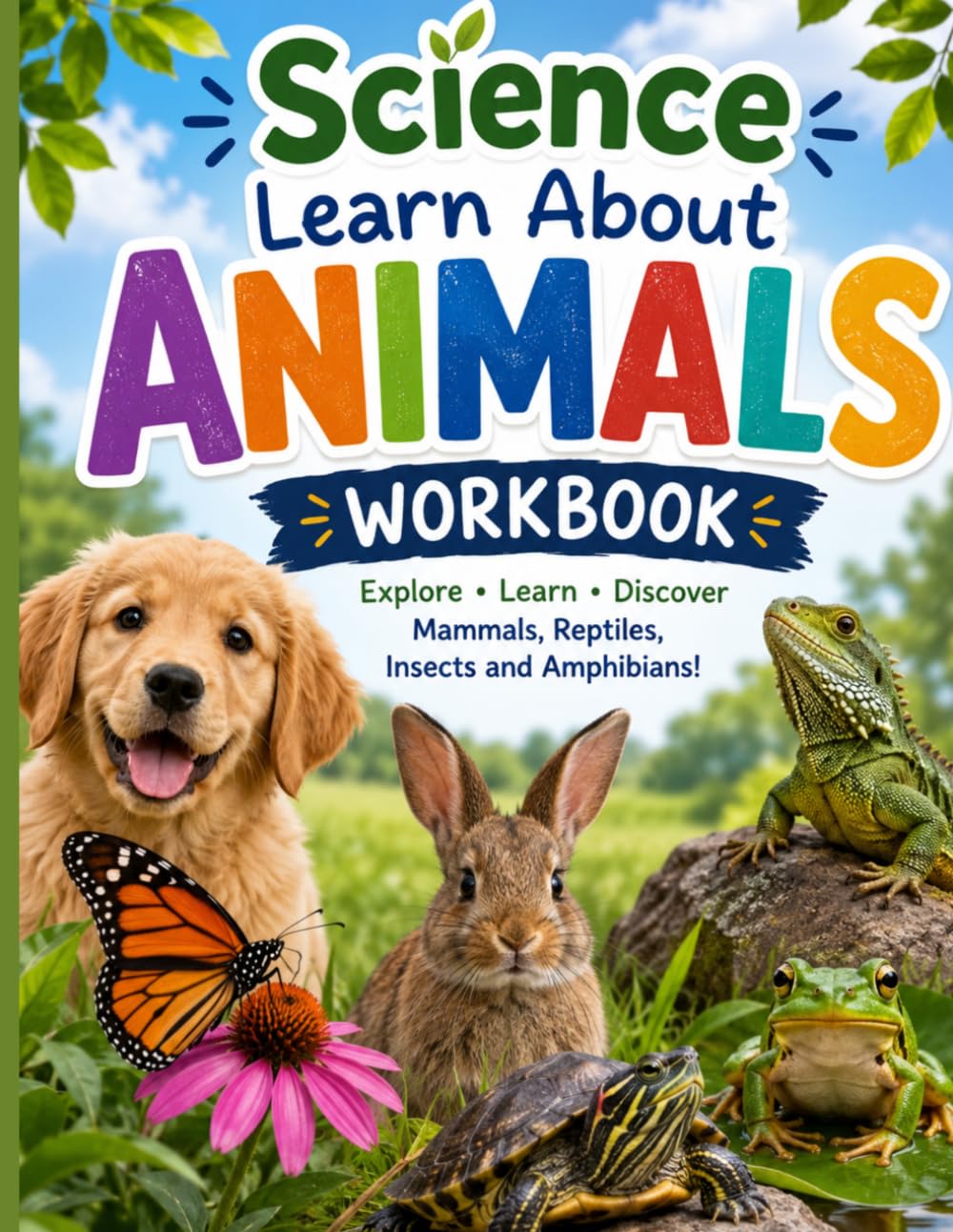 Science Learn About Animals Workbook For Kids: Mammals Reptiles Insects Animal Activity Book