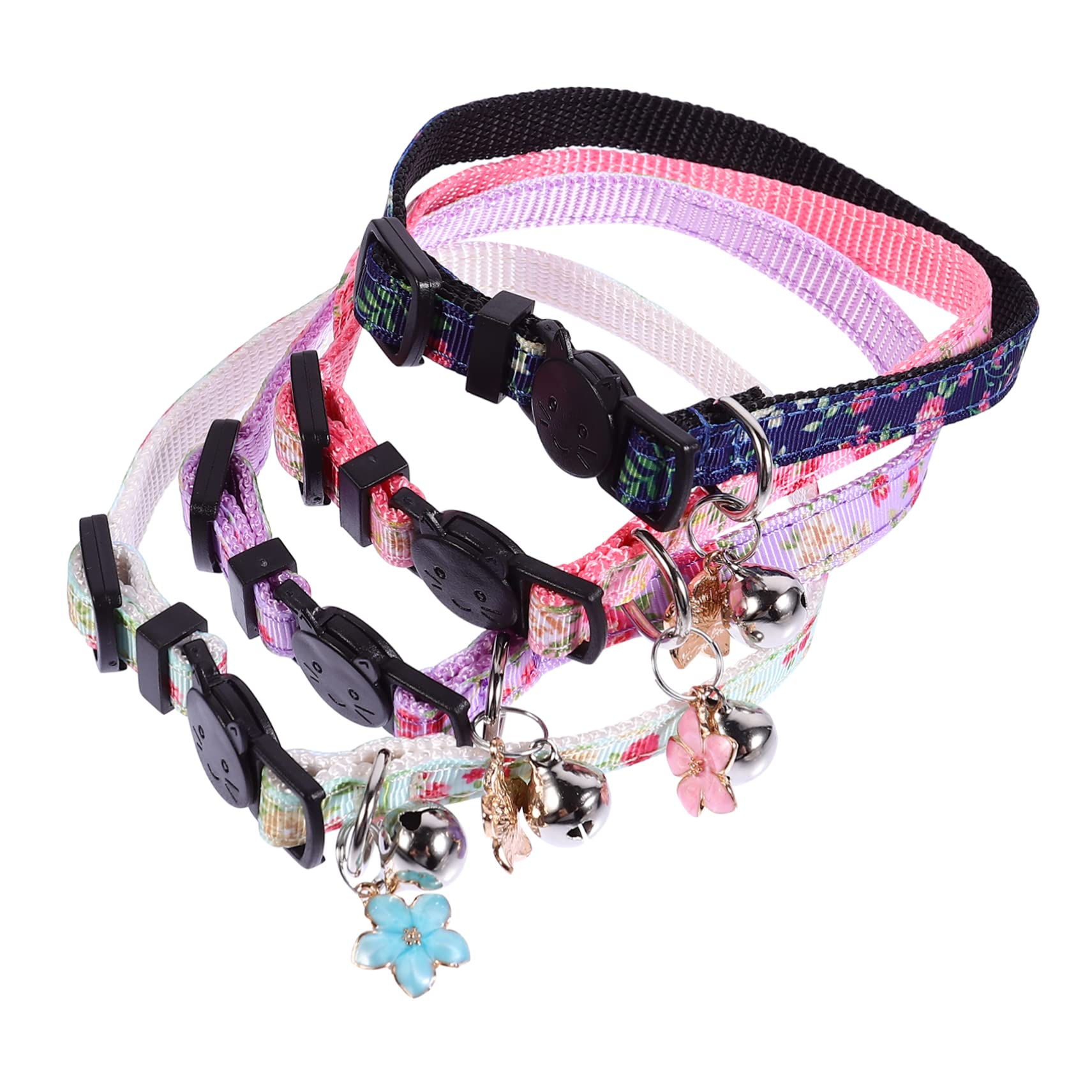 VANZACK 12pezzi Collare Per Gatti Di Collari Colorati Fiore Per Gattini Sicurezza Breakaway Adatto Diverse Taglie Di Collo Resistente e Leggero