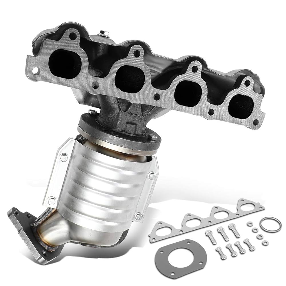 02.__.hn DNA MOTORING Catalytic Converter Exhaust Header Compatible