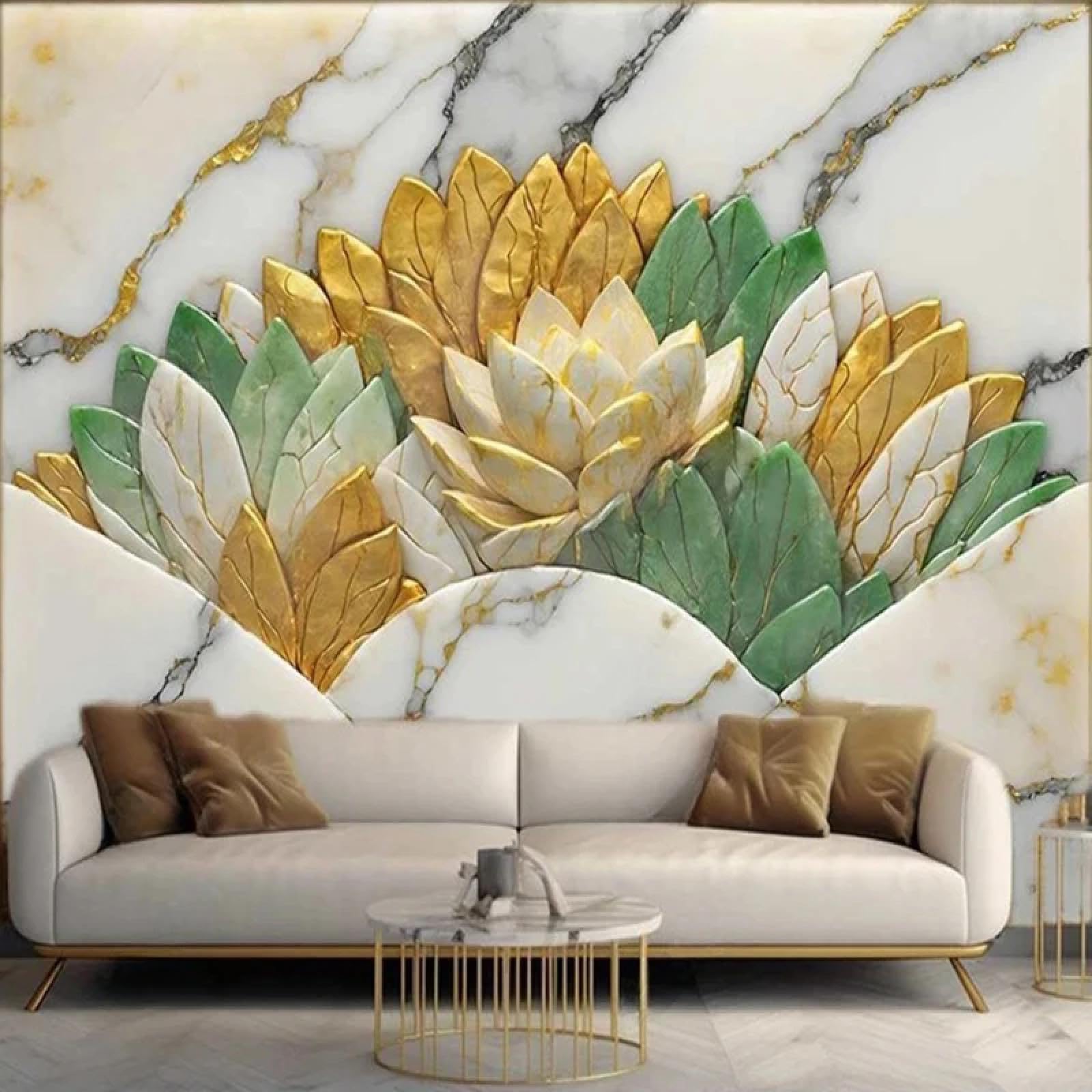 Papier peint PVC autoadhésif texture marbre 3D imperméable pour mur