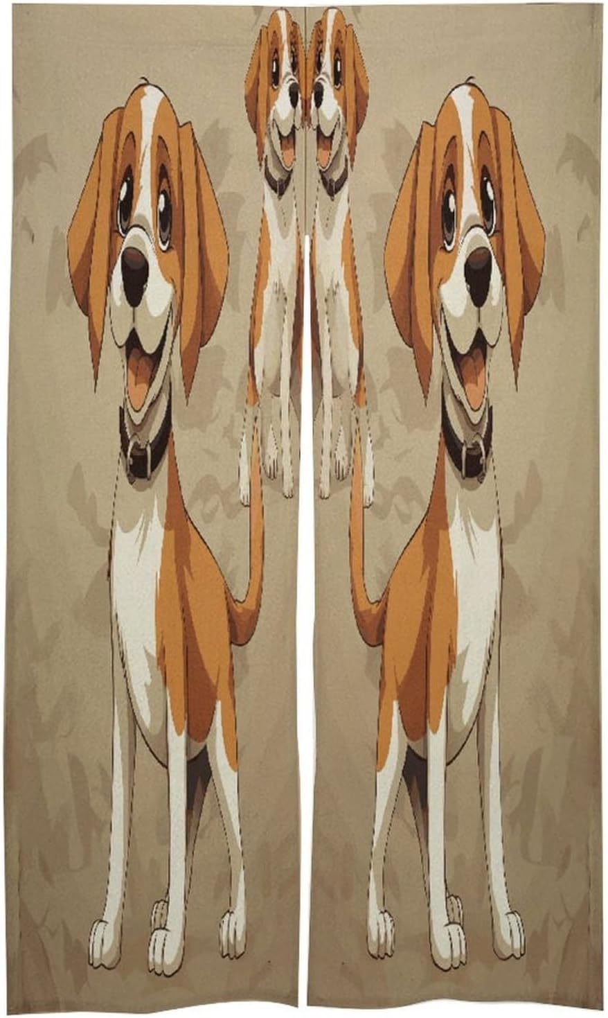 Cartoon Beagle Dogs Door Curtain Printed Doorway Noren Japanese Style Doorway Room Divider Curtains for Privacy Partition Divider Kitchen Home Decorations Wall Hanging