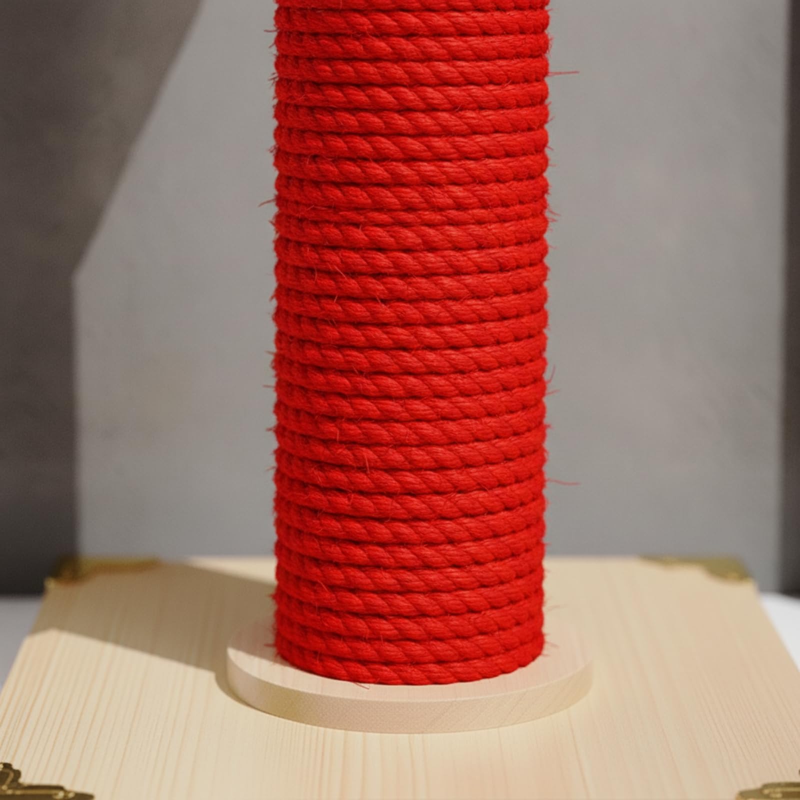 Poste Rascador con Juguetes Colgantes Compacto Torre Rascadora con Base Completo para Gatitos, Palacio De Doble Columna, Estilo Nacional De Moda