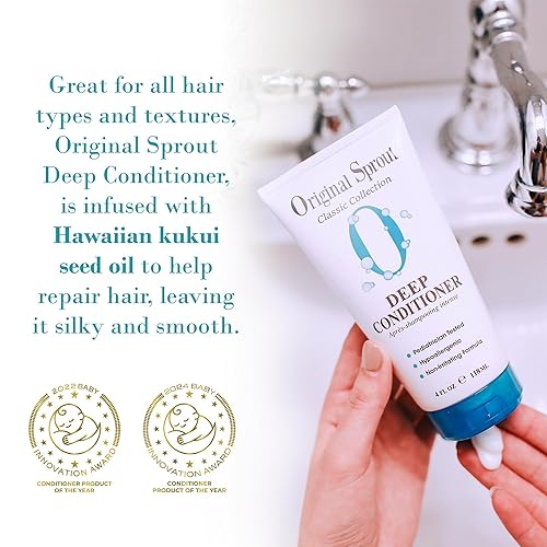 Miniatura 3 de Original Sprout Acondicionador profundo clásico para cabello seco o dañado para bebés niños adolescentes y mujeres y hombres adultos para todo tipo