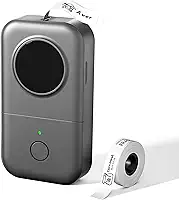 Rotuladora-Phomemo D30 impressora Bluetooth portátil,Mini Label Maker, suporte de almofada de telefone,fácil de usar,organização, escritório,presente para homens mulheres,Natal,USB recarregável-cinza