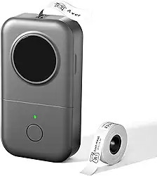 Rotuladora-Phomemo D30 impressora Bluetooth portátil,Mini Label Maker, suporte de almofada de telefone,fácil de usar,organização, escritório,presente para homens mulheres,Natal,USB recarregável-cinza