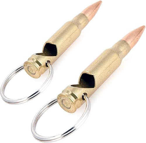 Lucky Shot - Llavero con forma de bala de calibre .308 | Llavero abrebotellas para hombres | Regalo para él | Abrelatas | El mejor llavero abridor