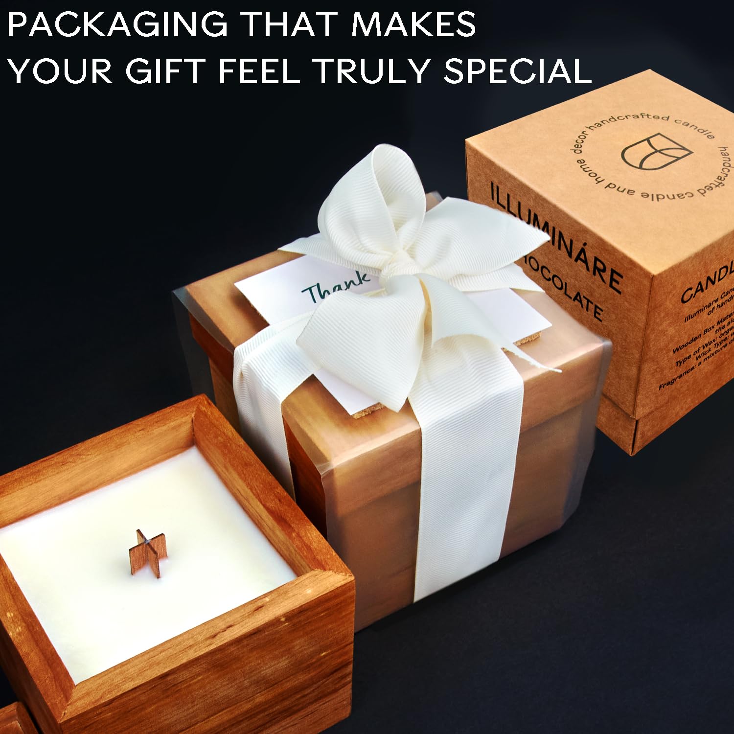 Sojawachs Duftkerzen für Zuhause - Soja-Kerzen Ungiftig Duftkerzen Geschenk - Aromatherapie Kerze - Sojawachskerzen Schokolade