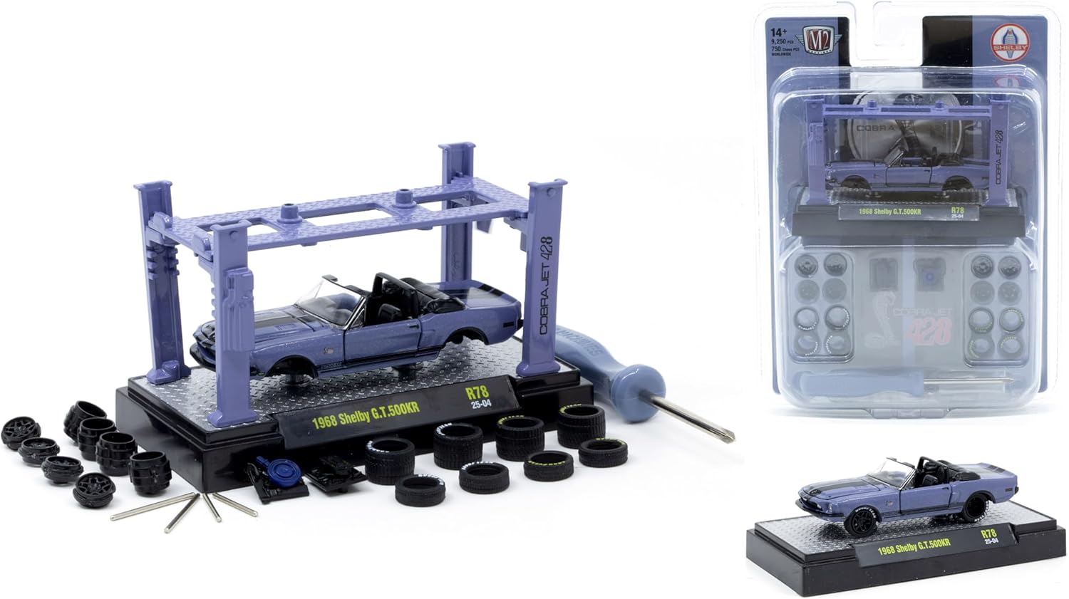 Model Kit 3 Piece Car Set Release 78 Limited Edition to 9600 Pieces Worldwide 1/64 Diecast Model Cars by M2 Machines 37000-78