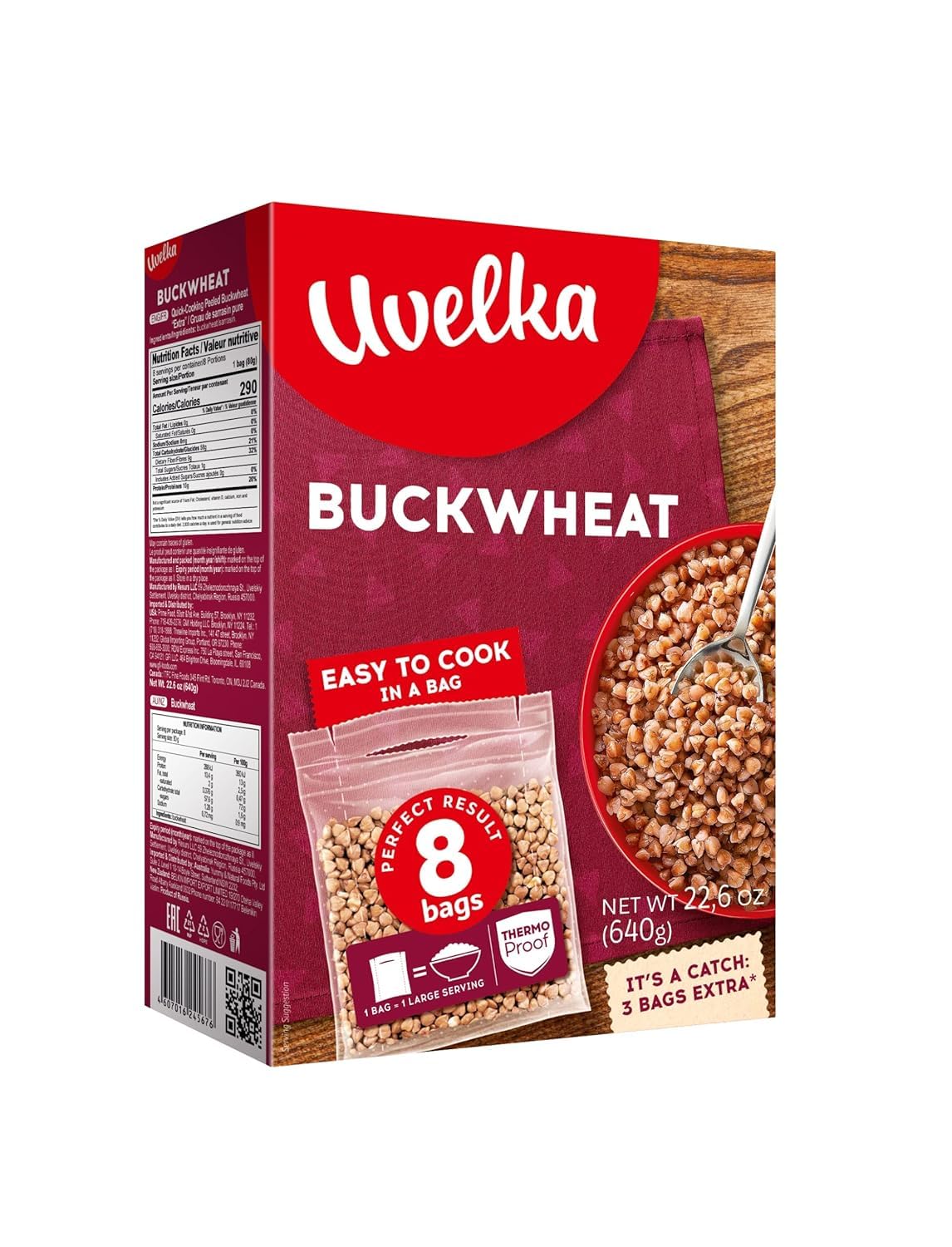 Buckwheat Kernel Groats, (Pack of 4)