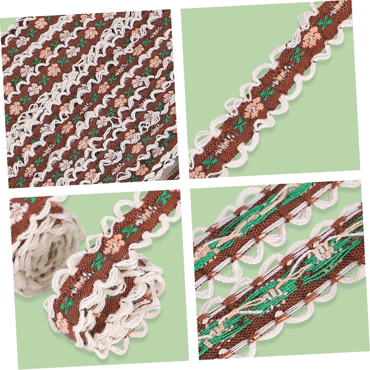 Operitacx 3piezas Cinta De Encaje Bordado Para Diseño Floral Material Duradero y Seguro Para Vestidos y Accesorios De Moda Yards