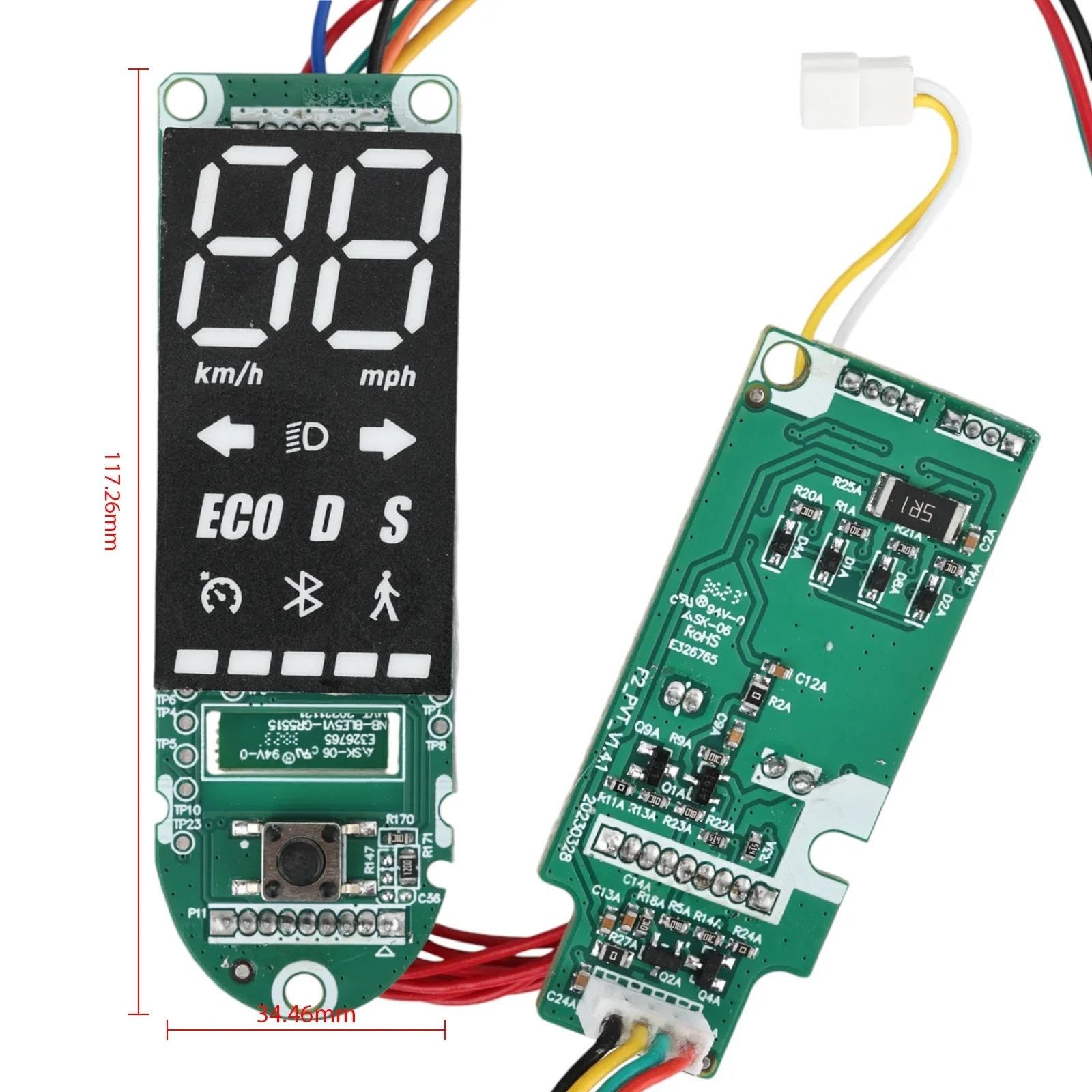 Scheda madre display cruscotto for accessori scooter elettrico for Segway Max G2 parti di ricambio scheda PCB schermo LED