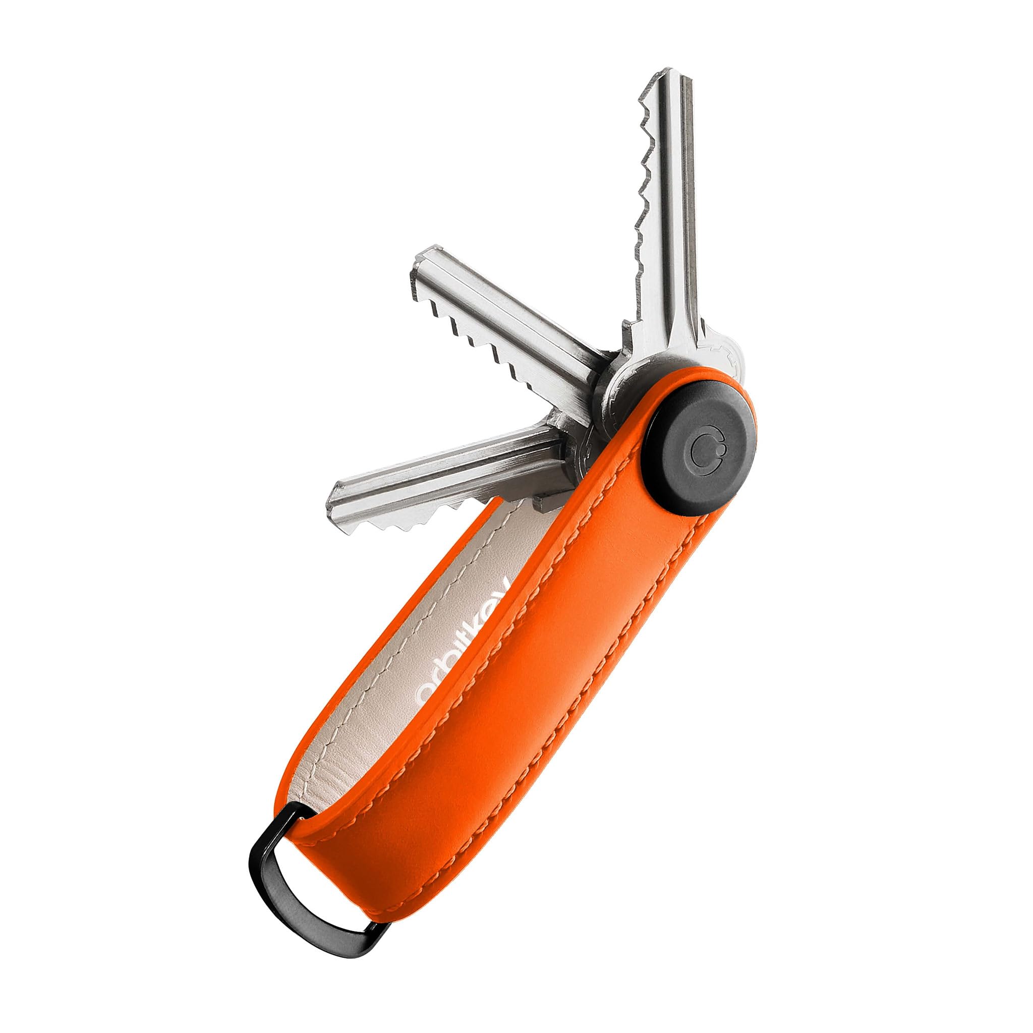 orbitkey Leather Key Organiser - Terracotta