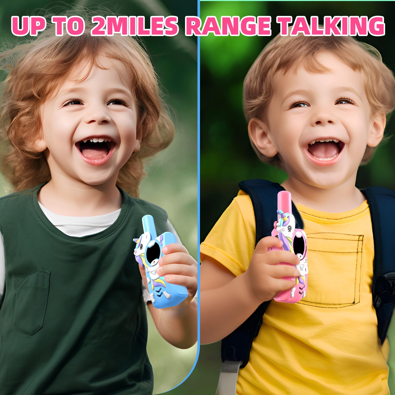 Juguetes para niñas de 3 a 12 años, walkie talkies para niños para senderismo al aire libre, radio de 2 vías, regalos para niños de 3 a 12 años, regalo de cumpleaños de Halloween 7