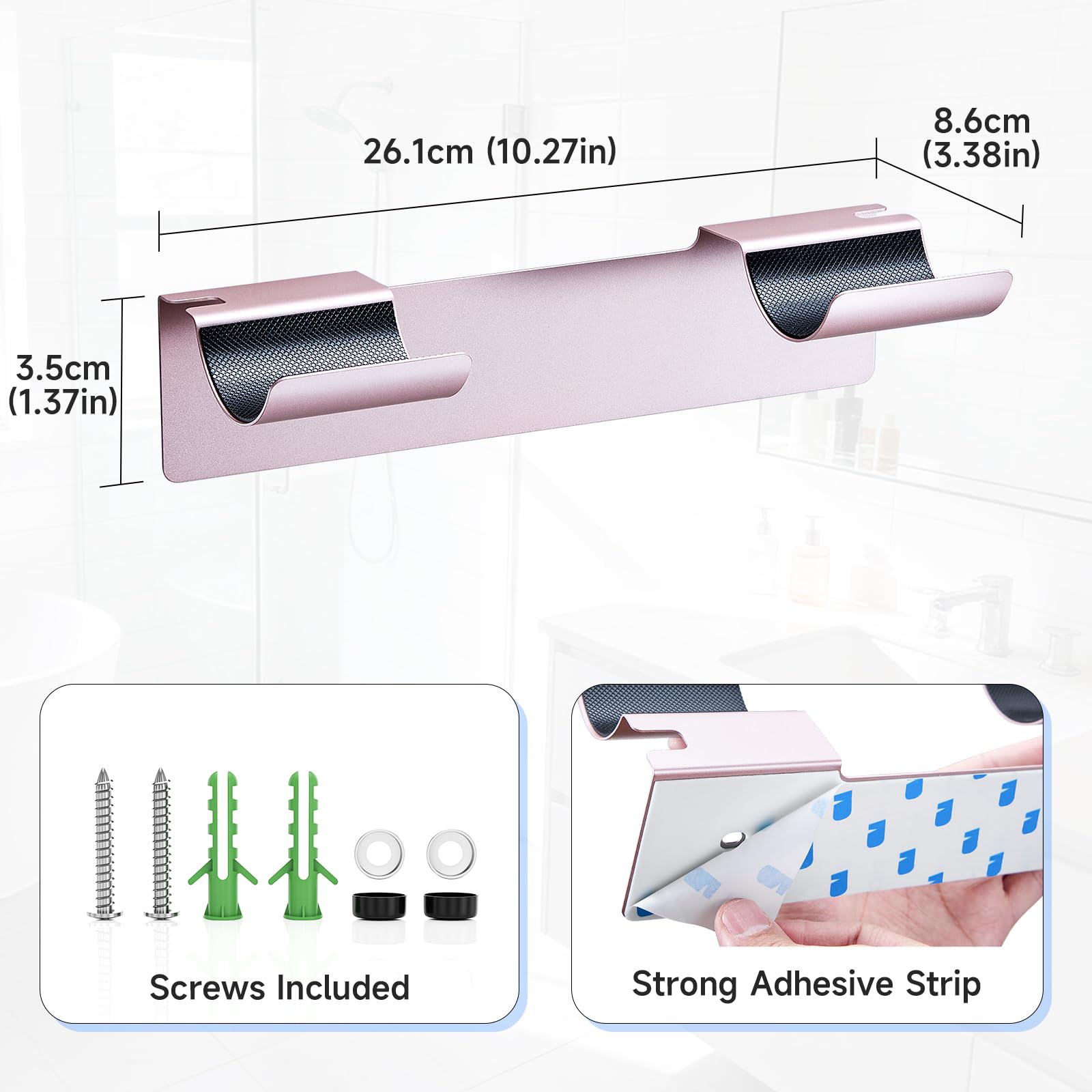 2 PCS Hair Straightener Holder Wall Mount - Image 4
