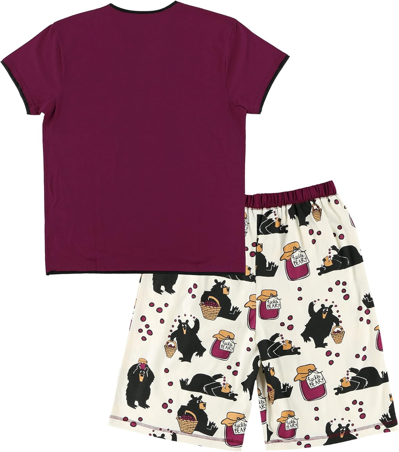 Lazy One Bermuda Short and T-Shirt Set, Cute Pajama Lounge Set for Women, Summer Loungewear - Image 5