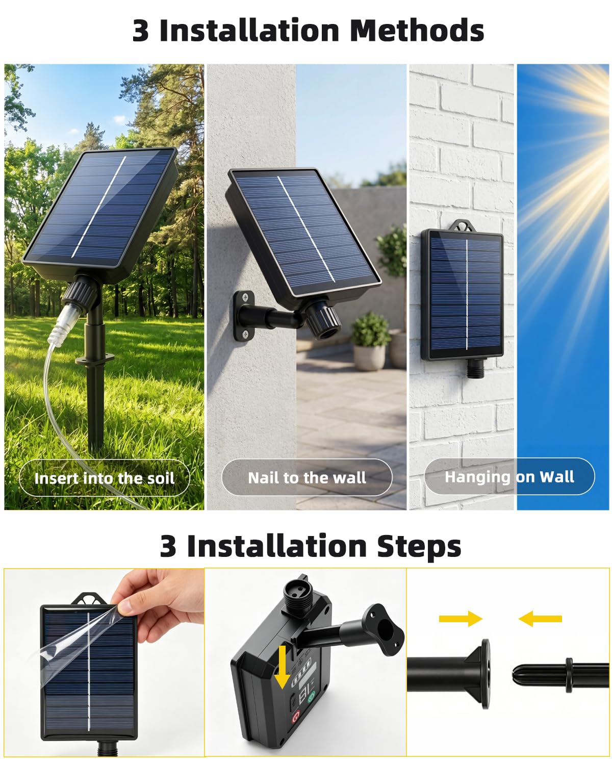 4,5 m, 160 LED, luci solari per esterni, 1200 mAh, IP65, resistente alle intemperie, con 4 lampade da 30 cm/40 LED, 8 modalità, grandi lanterne, lampade solari per esterni, balcone, giardino, terrazza