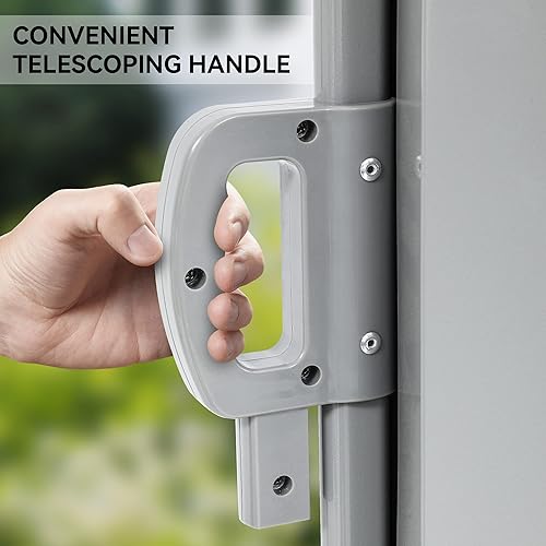 Miniatura 4 de YITAHOME Toldo retráctil de doble cara de 236 x 70 pulgadas, pantalla de privacidad, impermeable, resistente a los rayos UV, toldo de privacidad