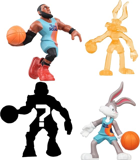 Space Jam 2: A New Legacy Official Collectable 4 Pack 2 Inch Mini Action Figures With LeBron James, Goon Squads Bugs Bunny, Power Up Wile E. Coyote Plus a Rare Mystery Hidden Character
