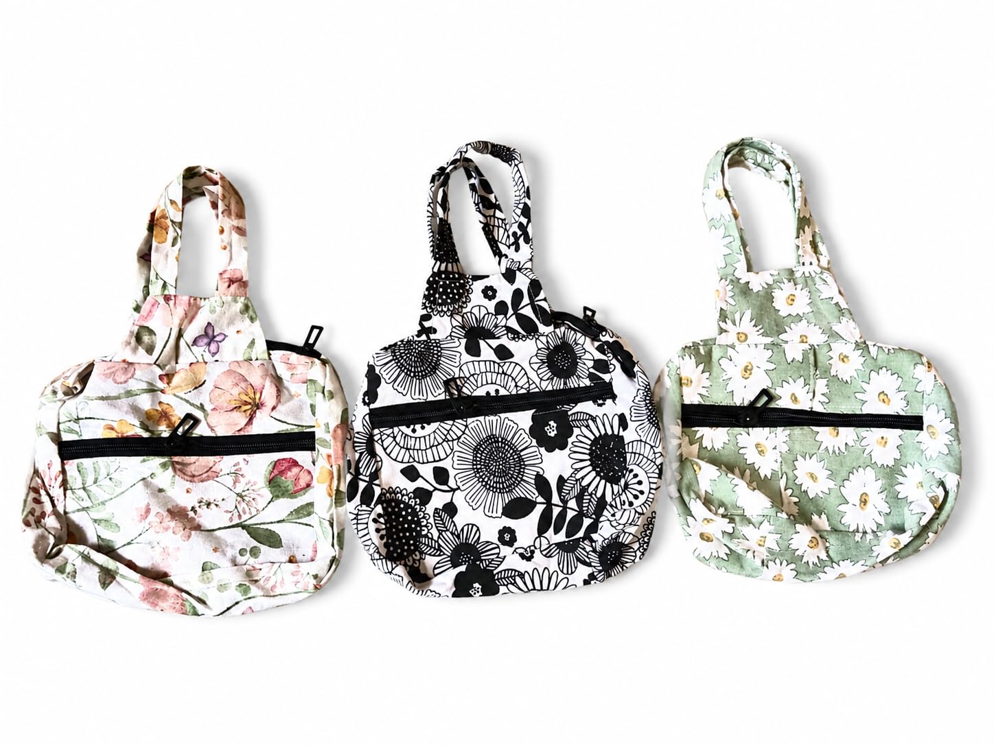 vkds Women’s Mini Hand Bag | Cotton Printed Small Purse with Zip Closure | Multicolor Casual & Daily Use Handbag (Designs May Vary, Pack of 2)-picture-21