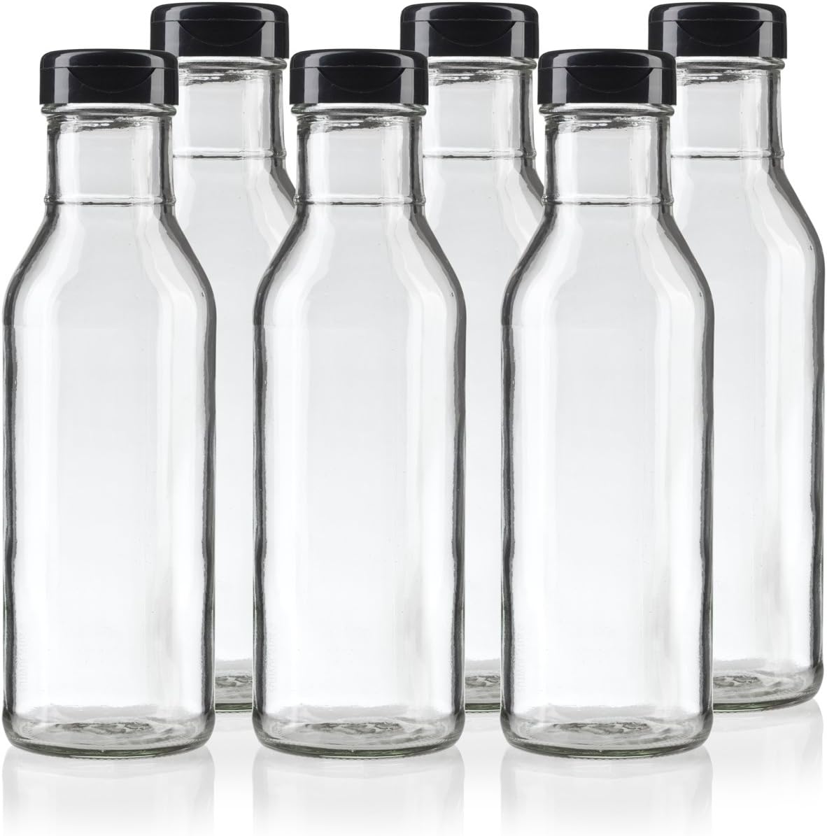 JUVITUS 12 oz Professional Clear Glass Thick Wall Sauce