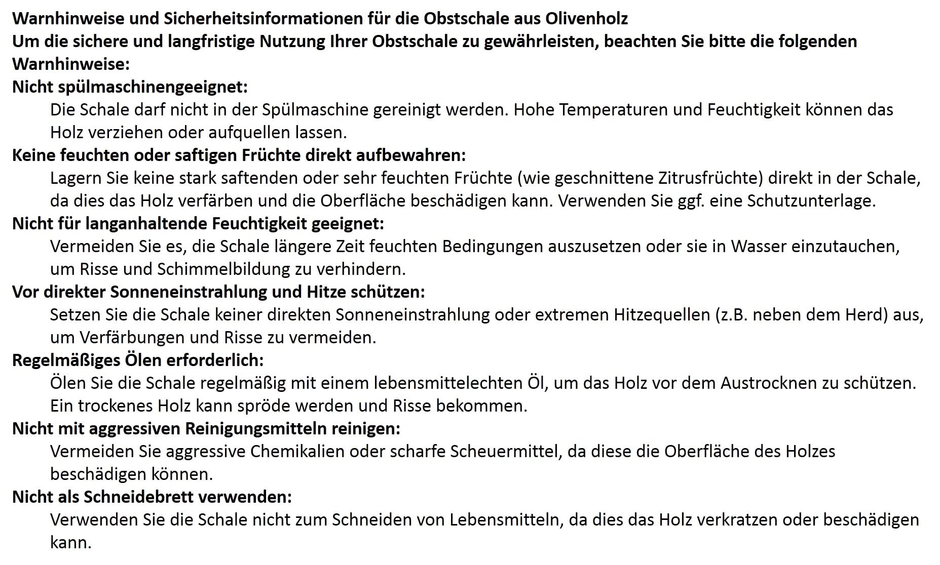 D.O.M. Schale als Obstschale oval 30-33 cm aus Olivenholz