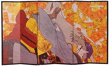 Amazon.co.jp: モノノ怪 鏡合わせの薬売り ミニ屏風 墨絵 : おもちゃ