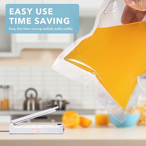 Vista 78 de METRONIC Sellador de impulso de 16 pulgadas, máquina selladora térmica manual para bolsas de plástico, selladores de bolsas retráctiles, máquina